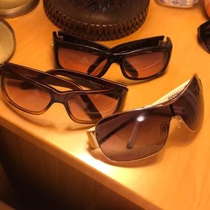 Black FLYS brown ombré sunglasses